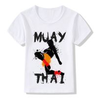 เสื้อยืดคอกลมUltimate Fighting Muay Thai ไม่ยอมใครง่ายๆต่อสู้ออกแบบเด็กเสื้อยืดเด็กเสื้อผ้าเด็กหญิงเด็กชายแฟชั่น Tops Tees S-5XL