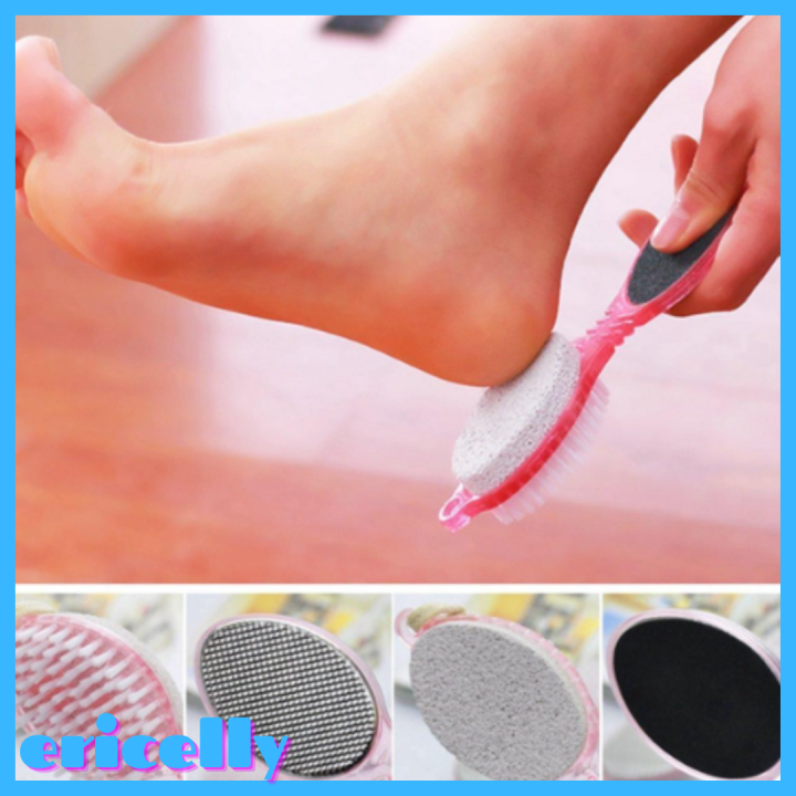 ERICELLY 4 in 1 foot spa scrub file brush (RANDOM COLOR) 4 Step