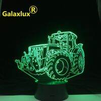 ❖►✧ Tractor Car Kids Room Nightlight 3D Led Night Light Desk LampTouch Sensor Room Lighting Children Holiday Best Home New Gift