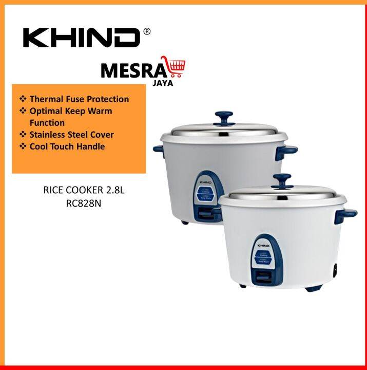 Khind Rice Cooker 2.8L RC828N Lazada