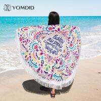 ✳₪ New Large Polyester Cotton Round Tassel Beach Towels Fashion Blanket Bohemian Printed Tapestry toalla de playa tapiz manta