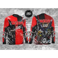 [In stock] 2023 design mens sports clothing  shirt 110 honda sublimation full wave motorcycle long sleeve，Contact the seller for personalized customization of the name