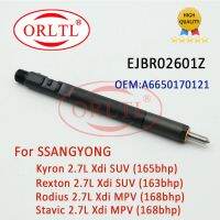 หัวฉีดน้ำมัน EJBR02601Z Common Rail Injector A6650170121สำหรับ SSANGYONG ยูโร3 Kyron 2.7L Xdi Rexton 2.7L Xdi D27DT