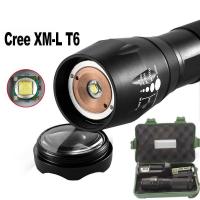 ไฟฉาย แรงสูง ซูมได้ แถมอุปกรณ์ครบชุด พร้อมถ่านชาร์จ (Box Set) CREE XML T6 LED Zoomable Flashlight Torch 5 Modes