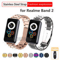 สายสแตนเลสสตีลคลาสสิคสำหรับสายรัด Realme 2สายนาฬิกากันน้ำสำหรับ Redmi Band 2