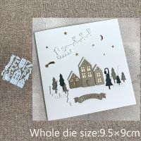 New Design Craft Metal stencil mold Cutting Dies Christmas village scrapbook die cuts Album Paper Card Craft Embossing
