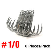 Big Game 4X #6-#50 Anti-Rust Treble Hook Super Sharp Triple Anchor Hooks For Sea Trolling Fishing Saltwater Lure Fishhooks