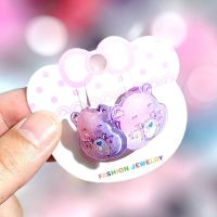 ยางมัดผมสำหรับเด็กสาว Care Bears งานน่ารัก มัดไปโรงเรียน ขนาดประมาณ 2.5 × 2 cm พร้อมส่ง 7 ลาย