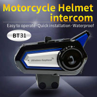 Acoco Motorcycle Helmet Intercom Wireless Bluetooth กันน้ำเสียงสูงเพลงหมวกกันน็อกหูฟังหมวกกันน็อก