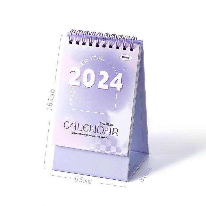 WSG 2024 Year Calendar Creative Minimalist Calendar Student Office
