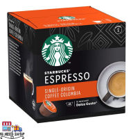 STARBUCKS® SINGLE-ORIGIN  COLOMBIA ® BY NESCAFÉ® DOLCE GUSTO®Nutty and floral with extraordinary cup balance and tons of complexity. STARBUCKS COLOMBIA ESPRESSO