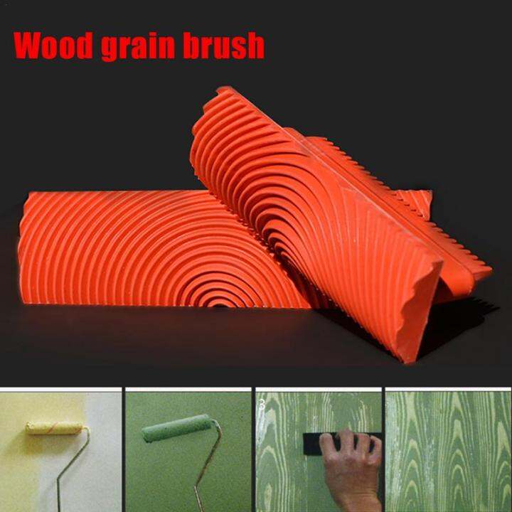 2pcs-imitation-wood-grain-paint-roller-brush-wall-texture-art-painting-tool-set-paint-tools-accessories