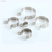 ✢❒✾ 10pcs Stainless Steel Hose Hoop Pipe Clamp 20-80mm Wall Corner Tube Clamp Clip Grounding Wire Buckle Plumbing Fastener Hardware