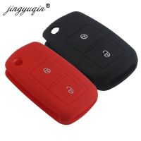 NEW 30pcs 2 Buttons Silicone Key Case for VW Amarok Polo MK4 Bora Jetta Altea Seat Golf Protection Cover