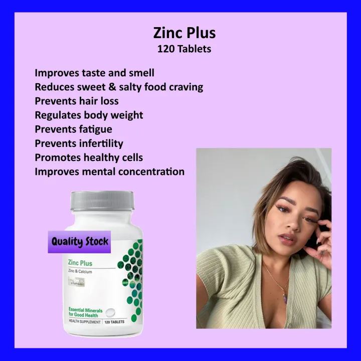 Zinc Plus 120 Tablets Lazada