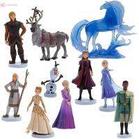 ASYMME 9 ชิ้น/10 ชิ้น ของขวัญสำหรับเด็ก อันนา Frozen II เจ้าหญิงเอลซ่า Olaf หุ่นจำลองเจ้าหญิง โมเดลของเล่น แอ็คชั่นฟิกเกอร์ ตุ๊กตาแช่แข็ง