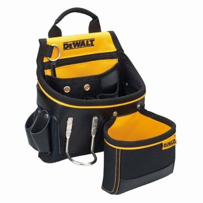 Dewalt DWST80909-8 Tool Storage Hammer and Nail Pouch, Hammer Loop, Tool Pouch, Yellow/Black