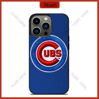 Chicago Cubs Emboired Phone Case for iPhone 14 Pro Max / iPhone 13 Pro Max / iPhone 12 Pro Max / Samsung Galaxy Note 20 / S23 Ultra Anti-fall Protective Case Cover 1065