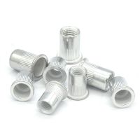 ❧ 50pcs 20Pcs M3 M4 M5 M6 M8 M10 M12 Aluminum Alloy Rivnut Flat Head Threaded Rivet Insert Nutsert Cap Rivet Nut