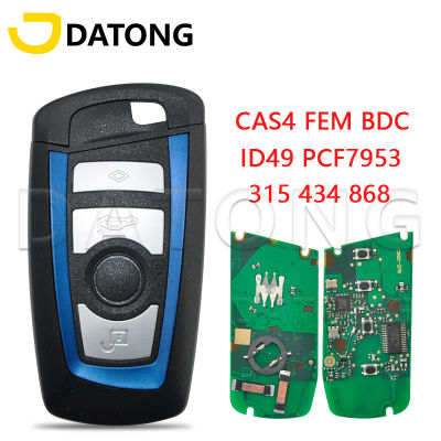 Datong World Car Remote Key สำหรับ BMW 3 5 7 Series 318 320 325 330 523 528 535 550 315 PCF7953 434868Mhz Keyless Entry Key