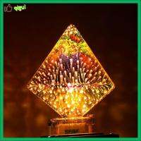 QIGUI 3W Home Decoration Screw connector Ball light Glass Party Lamp Edison 3D Fireworks Bulb