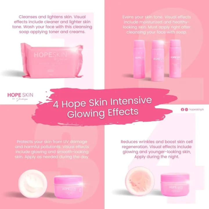 Flash Sale Hope Skin Intensive Glowing Set-hope Skin Rejuv. 