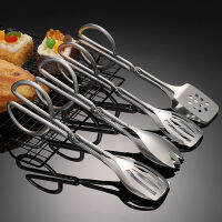 Stainless Steel Creative Food Clip Barbecue Tongs Pastry Grill Meat Clamp Bread Tableware Home Kite Accessories