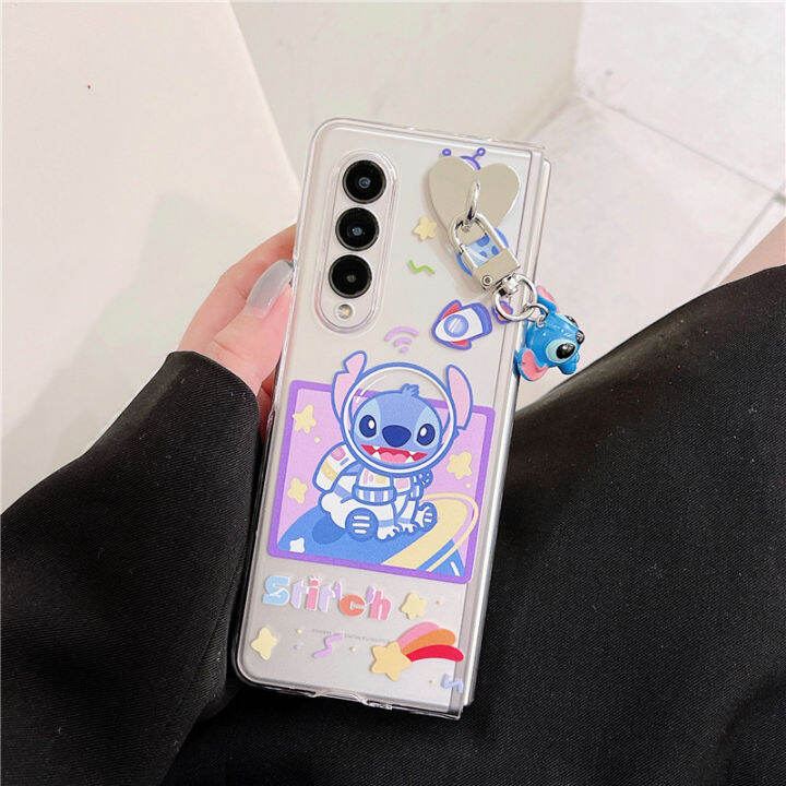 korea-cute-cartoon-pendant-phone-cases-for-samsung-galaxy-z-fold-3-clear-pc-hard-cover-case-for-samsung-z-fold3-zfold3-zfold-3