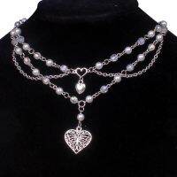 【Preflow ornament】 Y2KLayered Aesthetic Grunge HeartNecklaces For Women Fashion X8