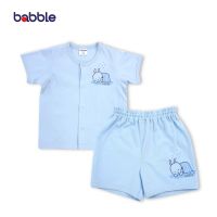 [3 ชุดเพียง 699.-] BABBLE ชุดเซตเด็ก ชุดเด็ก เสื้อผ้าเด็ก ผ้าฝ้าย100% (4 ลายให้เลือก) อายุ 3 เดือน ถึง 2 ปี (SS001) BSS