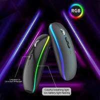 RYRA Bluetooth 2.4GHZ Wireless Mouse Type-C Rechargeable Ultra Thin Portable Dual Modemouse Silent Backlight Mice For Laptop PC