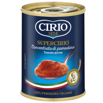 Premium import🔸( x 3) CIRIO Supercirio Tomato Puree 140. มะเขือเทศพูเร่ บรรจุกระป๋อง นำเข้าจากอิตาลี - CI30