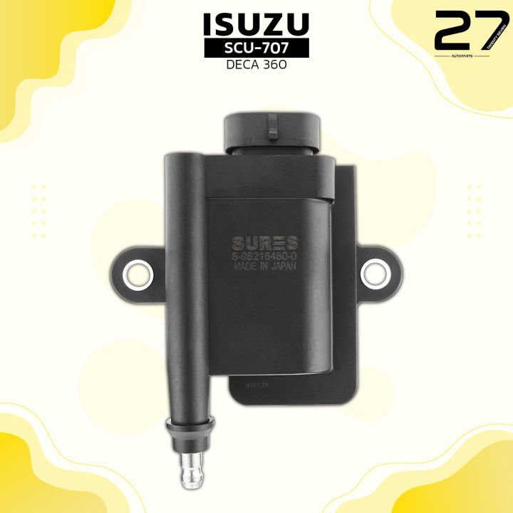 คอยล์จุดระเบิด-isuzu-deca-360-6uz1-ตรงรุ่น-100-sures-made-in-japan-scu-707-คอยล์หัวเทียน-คอยล์ไฟ-อีซูซุ-เดก้า-สิบล้อ-หกล้อ-รถบรรทุก-8-98216460-0