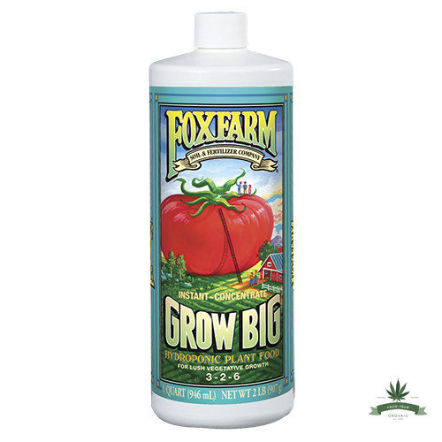 [สินค้าพร้อมจัดส่ง]⭐⭐Fox Farm Grow Big (6-4-4) ปุ๋ยบำรุงพื้นฐานการเติบโตของต้นโดยรวม ทั้งโครงสร้างราก ลำต้น ใบและดอก ขนาด 1ลิตร (ขวดแท้)[สินค้าใหม่]จัดส่งฟรีมีบริการเก็บเงินปลายทาง⭐⭐