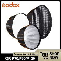 Godox QR-P90 QR-120ได้อย่างรวดเร็วปล่อย Parabolic ลึก Soft กับรังผึ้งตารางสำหรับ Bowens เมาสตูดิโอแสง