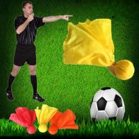 1/6PC Flag Referee Props Free Throw Flag Throwing Accessories Football Punishment Football Throwing Flag Sports Fan Suit