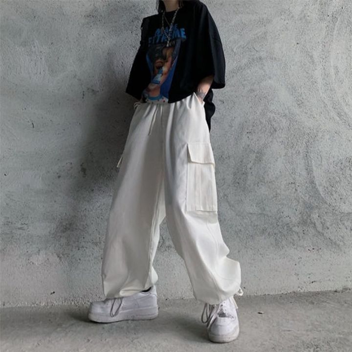 qweek-harajuku-white-cargo-pants-women-vintage-high-waist-hip-hop-streetwear-pockets-straight-joker-black-trousers-for-female