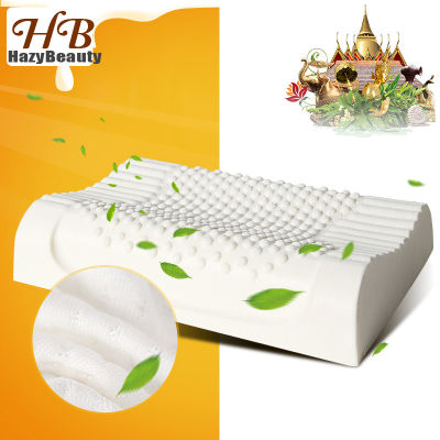 Thailand Natural Latex Bed Cervical Pillow Health Care Orthopedic Pillow for Neck Dunlopillo Latex Foam Pillow Sleeping Almohada