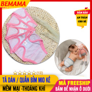 Tã Dán Sơ Sinh Tả Quần Đóng Bỉm Dán Kẻ Màu MIO MIO, Vải Cotton 100% Mềm Mại