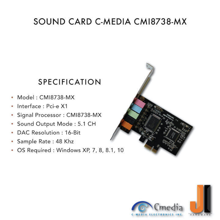 sound-card-c-media-cmi8738-mx-solid-state-5-1-channel-pci-e