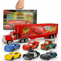 7ชิ้น/เซ็ตCars 2 Lightning McQueen Racerรถยนต์และรถบรรทุกแม็คเด็กของเล่นของที่ระลึกคอลเลกชัน