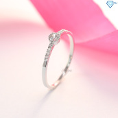 Nhẫn bạc nữ đính đá đơn giản đẹp NN0196 - Trang Sức TNJ
