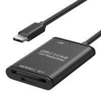 【】 Cybershock อะแดปเตอร์สำหรับเชื่อมต่อ USB OTG เข้ากับฮับ3.0 TF ตัวอ่าน SD Type C 3.1 Dock เครื่องแยกอเนกประสงค์ Dock สำหรับ Pro/air Phone USB-C