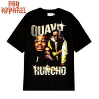 เสื้อยืด QUAVO NUNCHO RAP TEE VINTAGE / METAL RAPPER Clothing / เสื้อยืดผู้ชาย / สีดํา