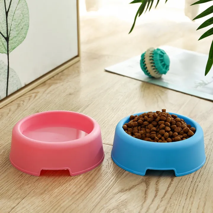 pet-bowl-dog-food-feeder-cat-puppy-plastic-round-bowl-cat-puppies-feeding-supplies-small-dog-gatos-accessories-pet-products