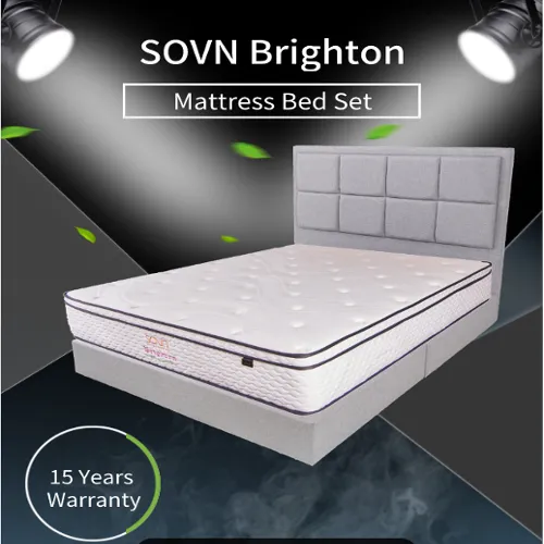 SOVN Brighton Mattress plus Bed Full Set Lazada