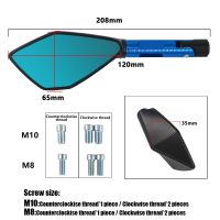 Aluminium Motorcycle Rearview Side Mirrors 8MM 10MM For Honda CB650R CB 500 F X 600 Hornet CB1300 For Yamaha For Suzuki For BMW