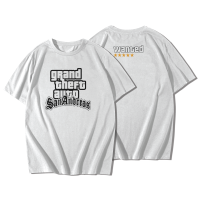 T-shirt round neck Cotton 100% pattern screen GTA San Andreas (short sleeve)