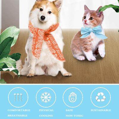 Summer Cooling Pet Ice Neck Dog Cat Ice Scarf Cool Headband V4B8