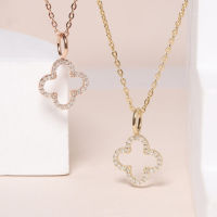 Grace Fine Jewelry จี้เพชรทองแท้ 9K Clover Leaf with Diamond (จี้อย่างเดียว)